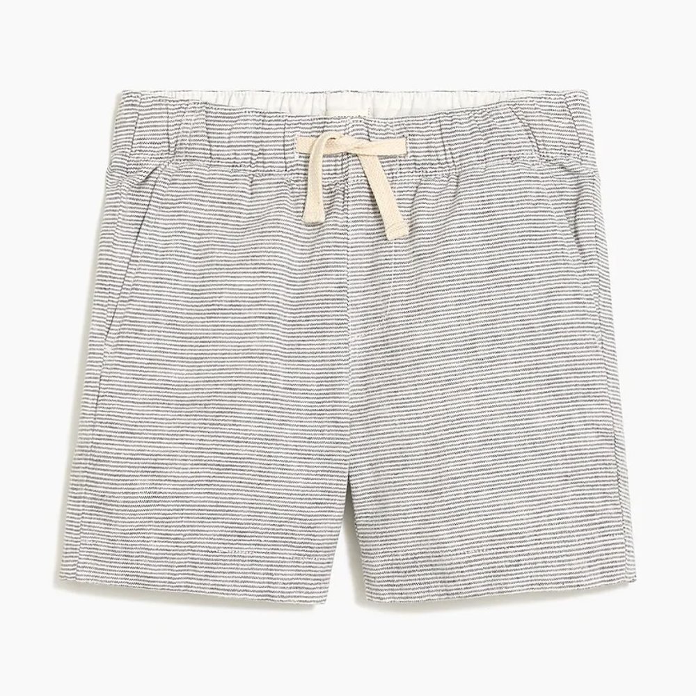 Boys' pull-on short in linen-cotton size 5